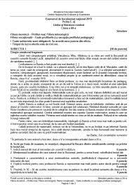 Check spelling or type a new query. Simulare Bac 2019 Limba Romana Subiecte Si Barem De La Simulare