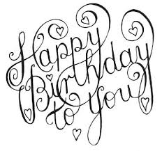 Birthday Wishes Clip Art Black And White Pin On Happy Birthday Greetings Lechezz