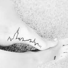 New York City Skyline Tattoos Skyline Tattoo Foot Tattoos
