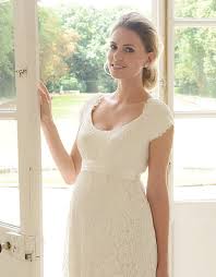 When it comes for weddings, traditional dresses are always preferred. White Lace Maternity Dress White Lace Maternity Dress Lace Maternity Dress Pregnant Wedding Dress