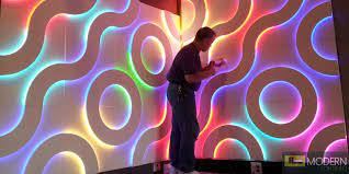 Modern Design Led Lit 3d Wall Panel Led 3dwalldecor Led 3dboard Led 3d Wall Panel 3d Wall Panels 3d Wall Wall Panel Design