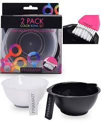 Amazon Com Framar Color Bowl With Brush Cleaner Set Mixing Bowls For Hair Color Hair Bleach Hair Dye Coloring Col Bleached Hair Hair Color Dyed Hair