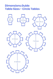 Circle Tables Size Variations Round Dining Table For 8 Rounddiningtablefor8 Circular In 2020 Round Dining Room Table Dining Table Dimensions Round Dining Room
