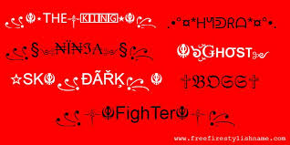 Garena free fire cool symbols & awesome fonts. Pin On ãƒ‡ K I R A N