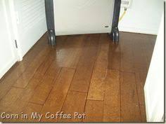Brown Paper Bag Floor Looks Like Wood Floor Do This In A Bathroom Cool Faux Wood Flooring Brown Paper Bag Floor Paper Flooring