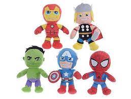 New 8 12 Marvel Plush Avengers Soft Toy Hulk Spiderman Thor Iron Man Superhero Branded Soft Toys S Avengers Superheroes Hulk Spiderman Iron Man Superhero