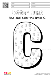 letter hunt worksheet printables for preschool kidpid