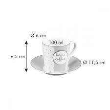 Shop for espresso cups and saucers at bed bath & beyond. 387758 Espresso Cup With Saucer I Love Coffee Mycoffee Tescoma
