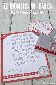 12 Months Of Dates Christmas Gift Ideas Clean And Scentsible Meaningful Christmas Gifts Great Christmas Gifts Homemade Christmas Gifts