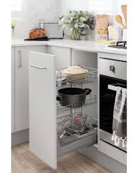 Make Your Small Space Work Hard Our 300mm Pullout Baskets Are The Perfect Storage Solution For Narrow Cab In 2020 Kitchen Design Diy Kitchen Renovation Narrow Cabinet