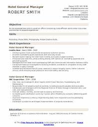 Hotel General Manager Resume Samples Qwikresume