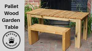 We prefer projects that don't involve disassembling the pallet. Pallet Garden Table Youtube