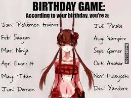 According To Your Birthday You Re A Anime Funny Lol Fun Humor Comics Meme Gag Box Lolpics Funn Anime Horoscope Anime Zodiac Anime Funny