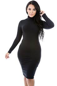 Amazon Com Long Sleeve Turtleneck Bodycon Dress Clothing Simple Long Sleeve Dress Long Sleeve Midi Dress Black Turtleneck Dress