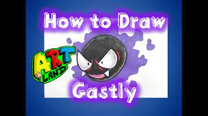 How to Draw Gastly - YouTube