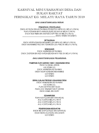 Mengikuti program keusahawanan secara dalam talian selama 3 hari seperti webinar dan talk show keusahawanan dari panel serta usahawan berpengalaman. Ajk Karnival Mini Usahawan Desa Dan Sukan Rakyat 3