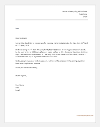 Judges expect people to make scheduled hearings. 6 Formal Excuse Letters To Boss And Principal Word Excel Templates