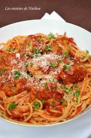 Ma Cuisine Au Fil De Mes Idees Spaghettis Aux Boulettes De Viande Boulette De Viande Recettes De Cuisine Boulette