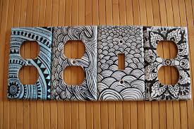 Custom Light Switch And Outlet Covers With Sharpie Sharpie Crafts Light Switch Covers Sharpie Art