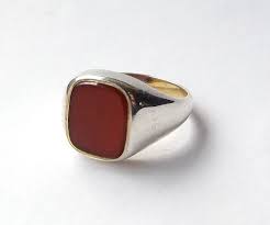 Men S Carnelian Signet Ring Sterling Silver And Etsy Rings For Men Sterling Silver Mens Signet Ring Men