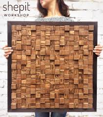 Handcrafted Wood Wall Art This Piece Is Made From Pine Wood Frame Burned In Japanese Technique Yakisugi Shou Sugi Ban Wood Wall Art Brown Wall Art Wood Wall
