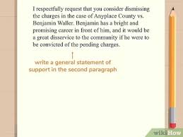 If you're requesting leniency, support your rationale and mention the defendant's positive traits. How To Write A Letter To A Judge 11 Steps With Pictures