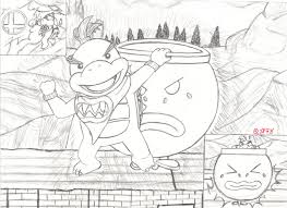 Bowser junior's dry bowser coloring page. Bowser Jr Clown Car Coloring Pages Print