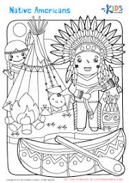 When it gets too hot to play outside, these summer printables of beaches, fish, flowers, and more will keep kids entertained. Native American Coloring Page Worksheet Free Printable Worksheet For Children
