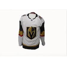 These vegas jerseys have the same general dna in them as those avs jerseys, but with an additional thick stripe added to the bottom (this time without a superfluous red stripe). Jersey Las Vegas Golden Knights J5031a 60