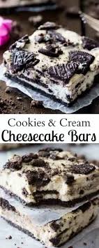These Oreo Cheesecake Bars Are So Easy To Make And So Good In 2020 Cookies And Cream Cheesecake Cheesecake Bar Recipes Oreo Cheesecake Bars
