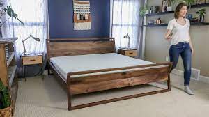 How to paint a sleigh bed confessions of serial do it yourselfer. How To Make A Kingsize Bed Frame Mid Century Modern Sleigh Bed Do It Yourself Diy 2019 Youtube