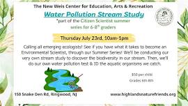 Water Pollution Stream Study (6th-8th Graders)