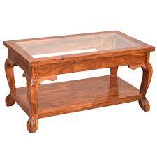 Its simple yet striking details add dimension and bring warmth into your home. Buy Solid Sheesham Wood Glass Top Center Table Made With Solid Sheesham Wood Furniture Wallet