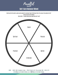 You can do the exercises online or download the worksheet as pdf. Self Care Worksheets Parallel Wellness