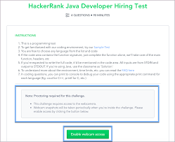 Taking Proctored Tests Hackerrank Support Center