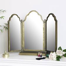 Check spelling or type a new query. Antique Brass Dressing Table Mirror