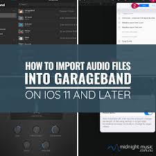 How To Import Audio Files Into Garageband On Ios 11 And Later Garage Band Ukulele Chords Ipad Music
