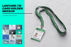 Lanyard Id Card Holder Mockup In 2020 Card Holder Mockup Templates Branding Mockups