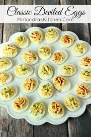 Classic Deviled Eggs Mirlandra S Kitchen Recipe Deviled Eggs Recipe Easy Deviled Eggs Classic Devilled Eggs Recipe Best
