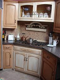 distress white kitchen cabinets