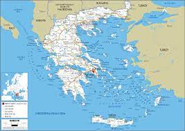 Εκτός από τον δορυφορικό χάρτη μπορείτε βεβαίως να δείτε και διανυσματικό χάρτη. Greece Map Road Worldometer