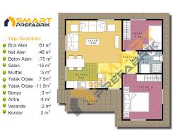 90 m kare ev planları. Ankara Prefabrik Ev 60 Metre Kare Villa