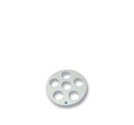 PORCELAIN DESICCATOR PLATE, LARGE HOLES, 190MM DIA.