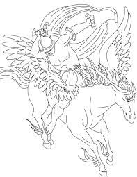 Printable horse coloring page to print and color for free : Free Printable Pegasus Coloring Pages For Kids
