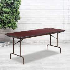 Check spelling or type a new query. Flash Furniture 6 Foot Mahogany Melamine Laminate Folding Banquet Table Target