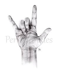 Asl Art Sign Language Art Asl Painting Sign Language Print Image 0 Sign Language Art Sign Language Hand Art Drawing