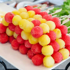 Brochetas De Melon Y Sandia Brochetas Melon Sandia Recettes De Cuisine Cuisine Et Boissons Recette