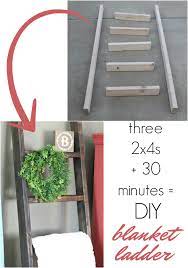 Customized to hold as many throws as you how to build a diy kitchen island on wheels. How To Make A Diy Blanket Ladder For Just 10 Life Storage Blog Diy Blanket Ladder Easy Home Decor Diy Wood Projects