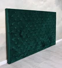 Bett Kopfteil Fur Boxspringbett Betthaupt Wandkissen Wandpaneel Samt Smaragd Ebay