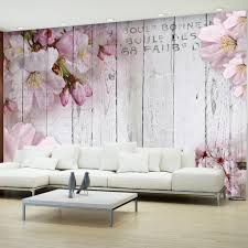 Vlies Tapete Top Fototapete Wandbilder Xxl 350x256 Cm Holz Bretter Blumen Fototapete Blumen Wandtapete Tapete Blumen